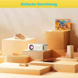 SnelShoppen - Mini Beamer Bluetooth Projector Full HD 1080P Draagbare Filmprojector voor iOS, Android, Windows - Compatibel met TV Stick/HDMI/Smartpho — thumbnail 5