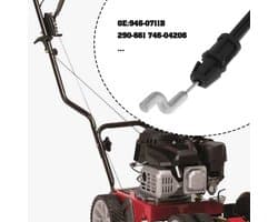 Koppelingskabel 137,2 cm - Compatibel met MTD 946-0711B/746-0711B - Vervanging voor 290-661 - Hoogwaardige staaldraad - Duurzaam en flexibel - Grasmaaierkabel