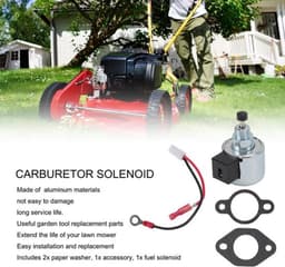 Carburateur Brandstof Solenoid Kit - Carburateur Accessoires - Aluminium - Voor Stx38/Lx255 - 66g - Vervanging - Brandstofsolenoïde — thumbnail 4