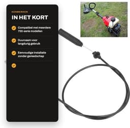 Grasmaaier Bowdenkabelvervanging - Duurzaam - Eenvoudige Installatie - Compatibel met 746-04173D/E - Betrouwbare keuze - Verbeterde prestaties - Maaiersnoer — thumbnail 3