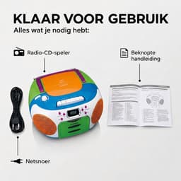 Lenco SCD-971 - Draagbare radio met cassette speler - Kids — thumbnail 4