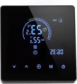 Digitale Thermostaat - Slimme Regelaar - Vloerverwarming Instellen - Energiebesparend Schema - 1.6x3.4x3.4 Inch - Zwart — thumbnail 1