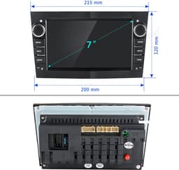 Junsun linux Draadloze CarPlay & Andriod Auto Autoradio Geschikt voor Opel Astra H, Corsa D, Vectra C, Combo, Zafira, Meriva, Vivaro, Tigra 2001-2013 - GPS - 7-inch Touchscreen - Stuurwielbediening - WiFi - RDS - Plug & Play — thumbnail 2