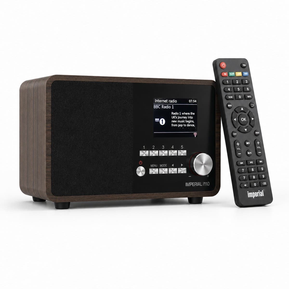 Imperial DABMAN i110 - Internetradio - WiFi - Mediaspeler - Bluetooth - Hout — afbeelding 1