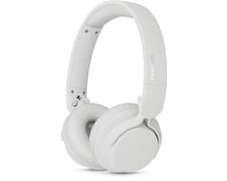 PHILIPS TAH4000 draadloze on-ear hoofdtelefoon, 70 uur afspeeltijd, Dynamic Bass, 32 mm drivers, Bluetooth 6.0 Multipoint, snelkoppelen, vervangbare kussentjes & batterij, licht & opvouwbaar – Wit