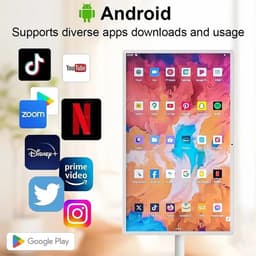 Innovastore Smart TV - Verrijdbare monitor - TV - Monitor - Android TV - Touchscreen - LED-tv - WIFI - Bluetooth - 21 inch — thumbnail 3