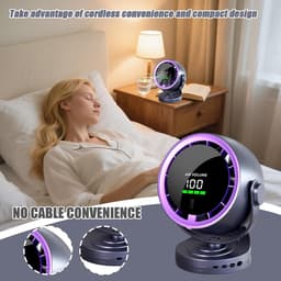 Afstandsbediening Ventilator - Bureaubladventilator Persoonlijke Koeler - Persoonlijke Verkoeling - Fluisterstil Onder 35dB - 223 x 102 x 223 cm — thumbnail 3