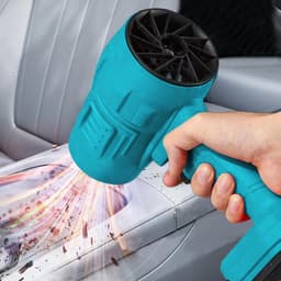 Turbine Spray Ventilator - Luchtblazer Draadloos - Auto Interieur Reinigen - Krachtige Turbine Luchtstroom - 962 g - Blauw — thumbnail 3