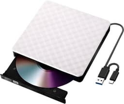 Externe Schijf - Media Writer - Bestanden Opslaan - Snelle USB Koppeling - Draagbaar Ontwerp - Wit — thumbnail 1