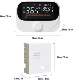 Slimme Ketelthermostaat - WiFi Controller - Verwarming Instellen - App Bediening - Elektrisch - Zwart — thumbnail 5