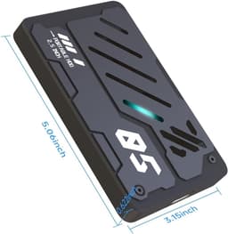 Externe SSD Harde Schijf - Draagbare Opslag - Snelle Data Overdracht - Schokbestendige Behuizing - 2.5 inch - Grijs — thumbnail 5