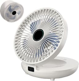 Muurventilator - Luchtcirculator Bureauventilator - Stil Ventileren - Opvouwbaar Compact Ontwerp - 205B x 94H cm - Wit — thumbnail 1