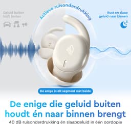 Golden Sound Slaap oordopjes Pro - Oortjes draadloos - Draadloze ooropjes - Bluetooth oortjes - White noise - Geavanceerde Noise Cancelling - 20 uur batterijduur - -40dB geluidsreductie — thumbnail 4