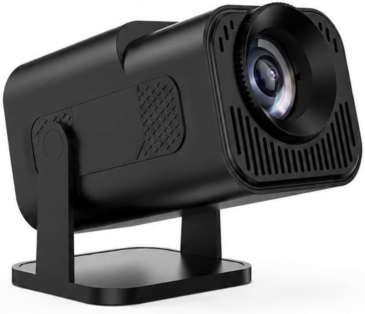 SnelShoppen - Mini-projector Draagbare HD 1080P Thuisbioscoopprojector met HDMI/USB Kabelaansluiting, Handmatige Focus, 180° Verstelbare Standaard voo — afbeelding 1