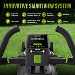 Accu Grasmaaier - Elektrische Duwmaaier - Gazon Onderhoud - App Bediening - 43 cm Snijbreedte - Zwart — thumbnail 5