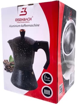 Moka Pot 6 Kops – Percolator Inductie – RVS en Aluminium Espressomaker – Espresso Koffiemaker — thumbnail 5