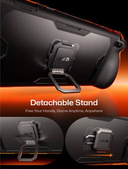 JSAUX ModCase voor Steam Deck LCD & OLED - Modulaire Beschermhoes Basic Set - Travel Cover & Kickstand - Zwart - PC0104 — thumbnail 5