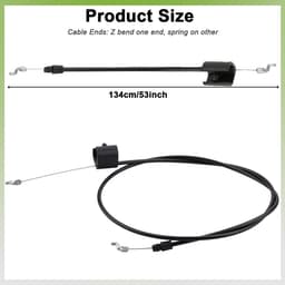 Dailygoods- Motorcontrolekabel Reserveonderdeel - Compatibel met Craftsman/Husqvarna/Poulan - Voor Roper/Weed Eater - Geschikt voor grasmaaier - Onderdeelnummer 183281/198463 - Grasmaaierkabel — thumbnail 4