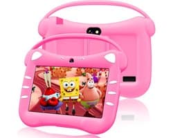 SnelShoppen - Kids Tablet 7 Inch Android voor Kinderen met WiFi, Bluetooth, Ouderlijk Toezicht, Dubbele Camera, 32GB ROM, Voor Kinderen van 3-14 Jaar