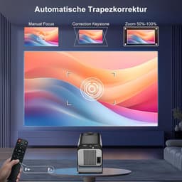 SnelShoppen - HY320 Mini Beamer, Full HD 1080p, Ondersteunt 4K, Draagbare Projector voor Thuisbioscoop, Wifi & Bluetooth, 180 Graden Draaibaar, Perfec — thumbnail 5