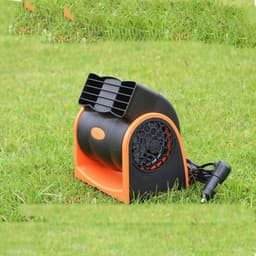 Mini Ventilator Auto - Auto Koeler Vrachtwagen - Comfortabel Rijden - Sterke Wind Twee Snelheden - 19x16x14 cm - Zwart — thumbnail 1
