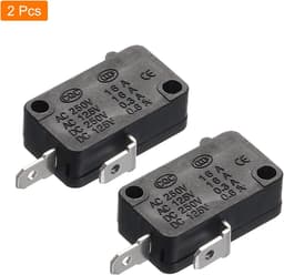 SnelShoppen - QUARKZMAN Magnetron Deur Schakelaar Vervangingsonderdelen 16A voor Magnetron en Rijstkoker, 2 Normaal Gesloten Zwart, Pack van 2 — thumbnail 3