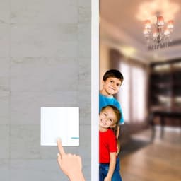 Waterdichte draadloze lichtschakelaar en ontvangerset - programmeerbaar en uitbreidbaar - tot 100 ft bereik - voor ventilatoren - 2 schakelaars + 2 ontvangers — thumbnail 5