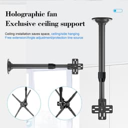3D-hologramventilator 15,5 Tot 24 Inch, Verstelbare 3D-hologram LED-ventilatorprojector, LED 3D-reclameprojector voor Zakelijke Winkelwinkelbar, 3D-reclamemachineprojector — thumbnail 5