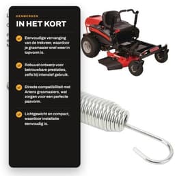 Trekveer 08320300 - Metalen Trekveer - Vervanging voor Ariens/Gravely Grasmaaier - Duurzaam - 0.135x0.98x6.0 inch - Uitstekende prestaties - Grasmaaieronderdeel — thumbnail 2