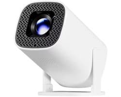 SnelShoppen - Mini Projector Beamer met WiFi 6, Bluetooth 5.4, Ondersteunt 4K 1080P, Auto Keystone, 180° Rotatie, Compatibel met HDMI/TV Stick/Laptop