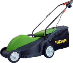 Elektrische Grasmaaier - Duwmaaier Grasmaaier - Gazon Onderhouden - Krachtige 1800W Motor - 34 cm Maaibreedte - Zwart — thumbnail 1