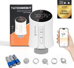 Radiatorthermostaat - Slimme thermostaat - Energie besparen - Geen gateway nodig - M30 x 15 mm - Wit — thumbnail 1