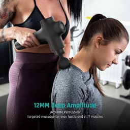 SnelShoppen - Draagbaar Massagepistool voor Spieren en Diepteweefsel, 3200 omw/min, 12 mm, 7 Massagekoppen, 5 Instellingen, Elektrisch Handmassageappa — thumbnail 3