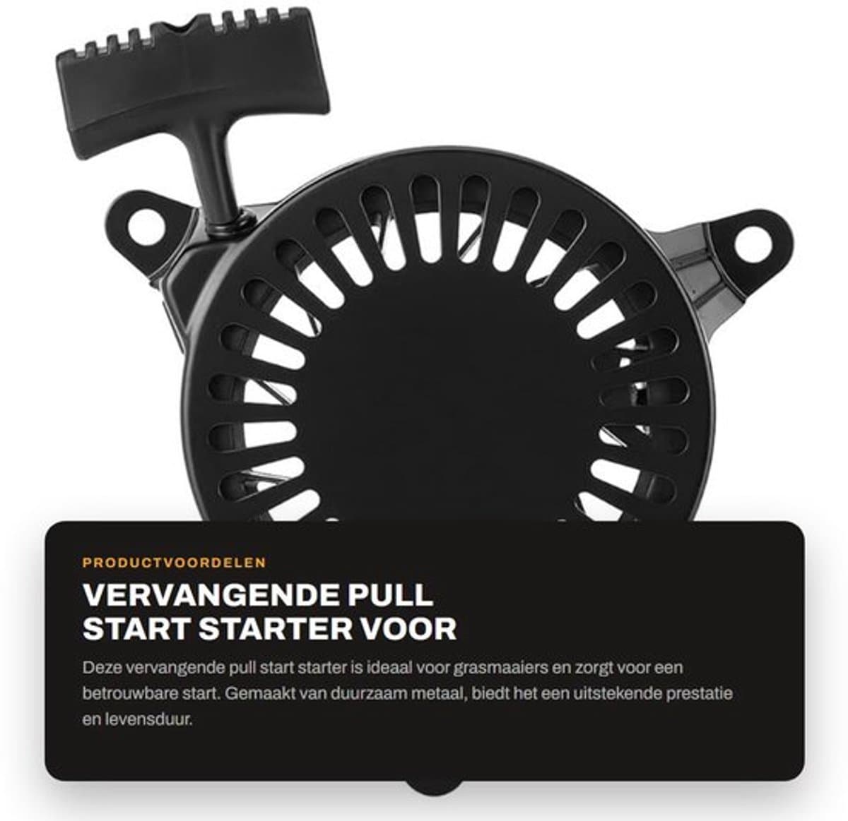 Pull Starter Vervanging - Trekstarter - Geschikt voor Kohler XT149/XT173/XT650 - Metaal - Diameter 14 cm - Gewicht 468 g — afbeelding 1