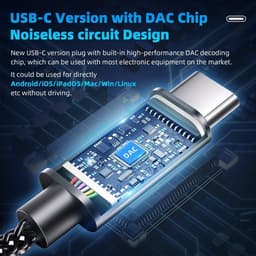 USB-C-koptelefoon met diepe bas geschikt voor iPhone 16 15 Pro Max Plus | Type-C-oortjes met kristalhelder geluid, bedrade USB-C-oortjes voor Google Pixel Galaxy S24 S23 S22 S21 S20 A53 — thumbnail 3