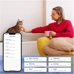 Slimme Thermostaat - Radiatorkraan - Energie Besparen - App Bediening - Weekprogramma - Wit — thumbnail 5