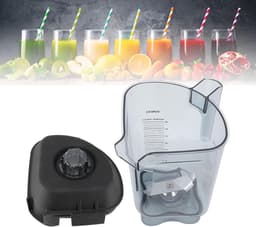 Blenderkan - Reservekan Mixerset - Dagelijks Koken - Voedselveilig PC Materiaal - 48oz Capaciteit - Transparant — thumbnail 3
