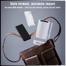 QIN® Draagbare beamer - Beamer - Projector - Mini Beamer - Wit - 10cm x 10cm x 16cm — thumbnail 3