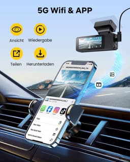 Dashcam Auto - Autocamera Voor Achter - Veilig Rijden - 4K Resolutie Touchscreen - 318 inch Scherm - Zwart — thumbnail 5
