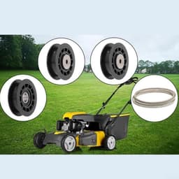 Maaier Poelie Riem Set - Maaieronderdelen Gazonmaaier - Gazon Onderhouden - Brede Compatibiliteit - 56 cm - Zwart — thumbnail 2