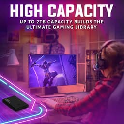 Externe Harde Schijf - Draagbare Opslag - Data Back-up - Ultradun Ontwerp - 2TB Capaciteit - Zwart — thumbnail 5