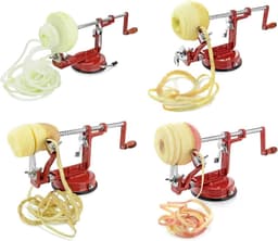 Huishoudelijke Schilmachine - Alles-in-één - Fruit Groente - Handmatige Bediening - 2 Kilogram - Rood — thumbnail 3