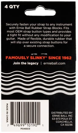 Strap blocks/ERNIE BALL/ACCESSORIES/4-Pack Strap Blocks — thumbnail 2