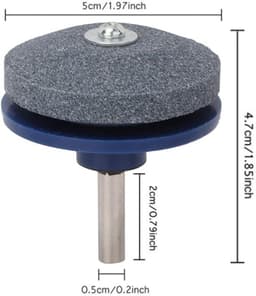 SnelShoppen - 2Pcs Grasmaaier Mes Slijper, Tuin Gereedschap en Watering Equipment, Geschikt voor Handboormachines, Maakt Snijden Eenvoudig en Efficiën — thumbnail 3