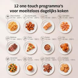Airfryer XL - Hete Lucht Oven - Gezond Koken - Dubbele Mand - 11 Liter - Zwart — thumbnail 5