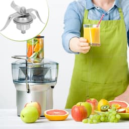 SnelShoppen - Mixing Knife RVS Mes met 3 Ringen en Afsluiting voor Voedselprocessor Thermomix 3300 Vervangaccessoire — thumbnail 4