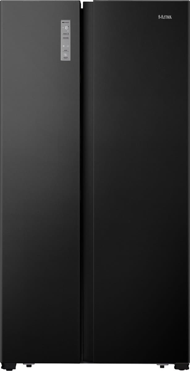ETNA AKV678ZWA - Amerikaanse koelkast - No-Frost - Energiezuinig (Label C) - Zeer stil (35dB) - Zwart — afbeelding 1
