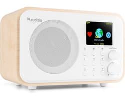 DAB radio - Audizio Vicenza - DAB / DAB+ en Internet radio met Bluetooth - WIFI - Accu - Wit