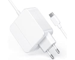 65W Voedingsadapter USB C met Geïntegreerde 2 Meter Kabel - Oplaadkabel voor Laptop - Laptoplader - Oplader - 65 Watt - Power Delivery 3.0