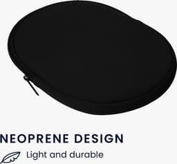 kwmobile hoes geschikt voor Sony WH-1000XM4 / WH-1000XM3 / Jabra Evolve 20 - 21,5 x 16 cm - Beschermhoes voor headset in zwart - Van neopreen — thumbnail 6